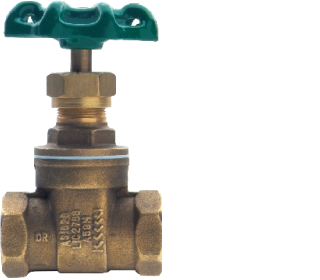 2" Brass Tested Gate Valve - Click Image to Close